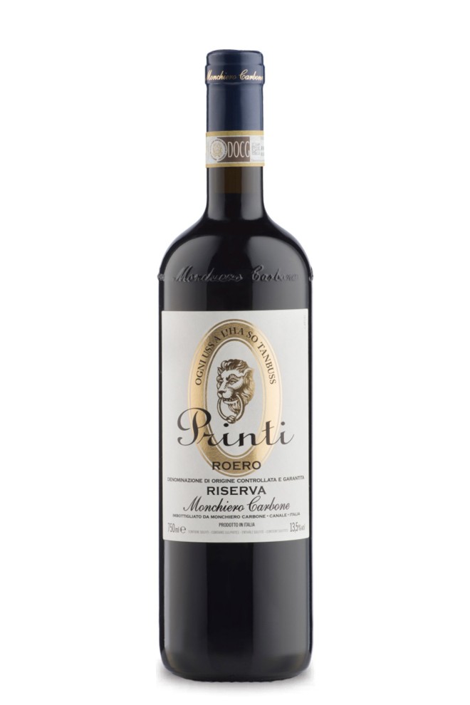 Roero docg Riserva Printi Monchiero Carbone 2010